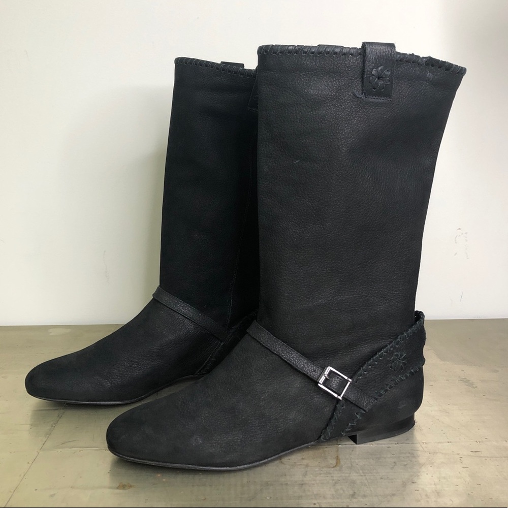 Jack Rogers Nubuck suede Palomino Harness Boots